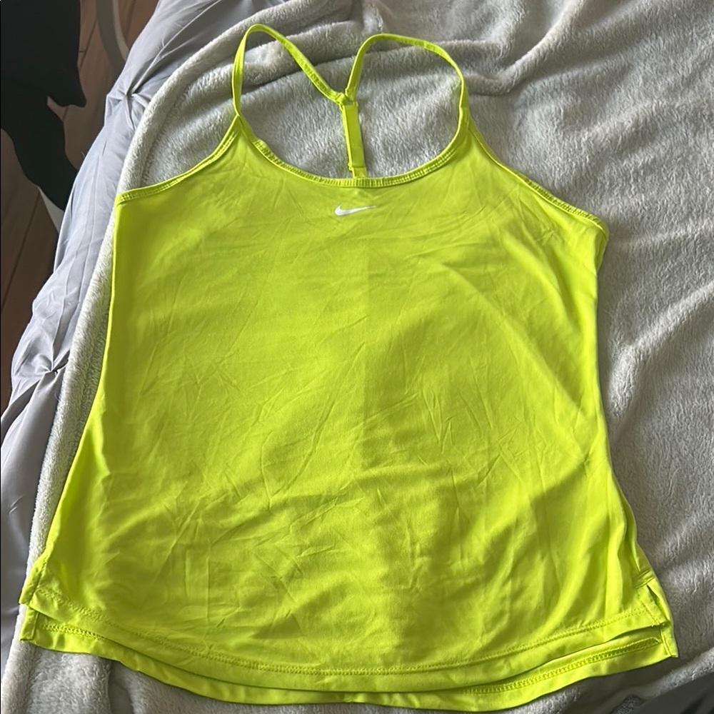 Nike Women's Neon Yellow Tank Top